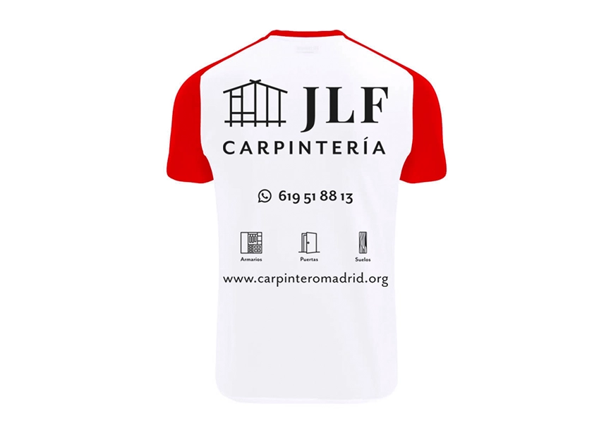 camiseta diseño corporativo jlf