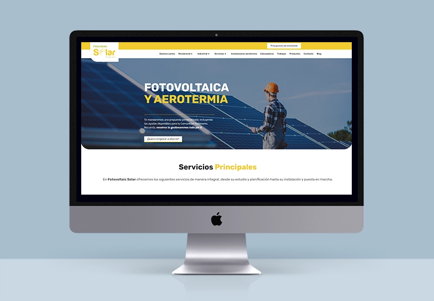 fotovoltaic solar diseño web barcelona
