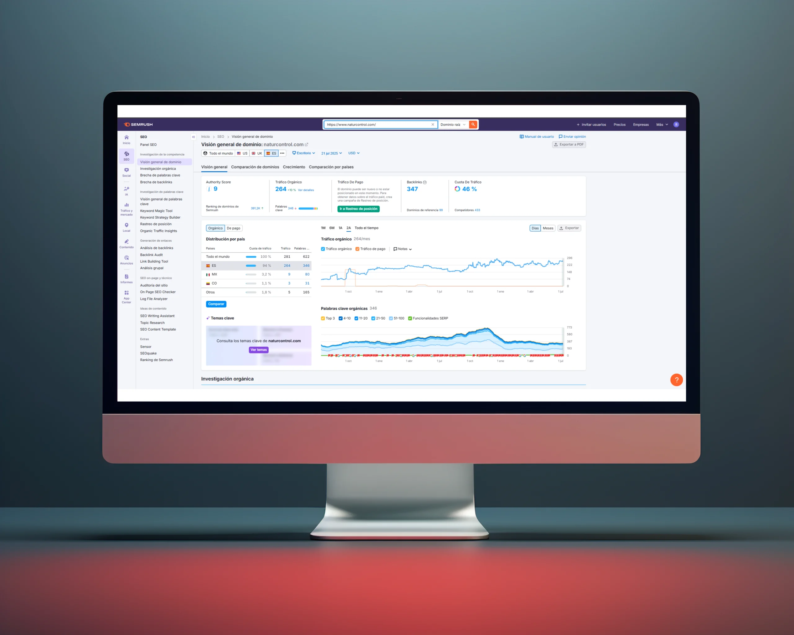 posicionamiento seo naturcontrol